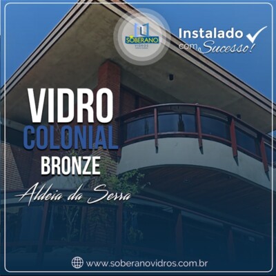 Vidro curvo colonial bronze - Aldeia da Serra vidro curvo colonial bronze aldeia da serra